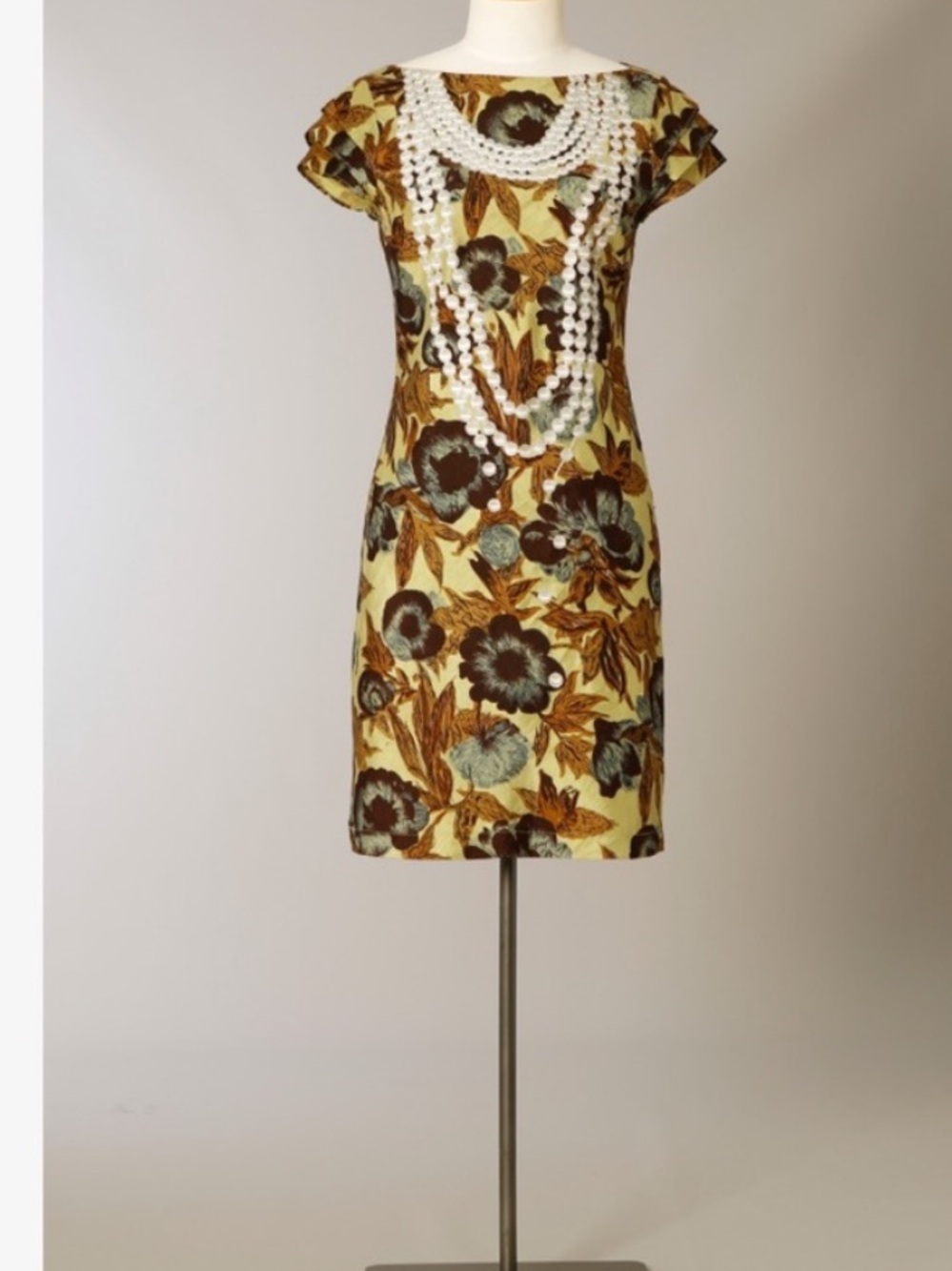 Karen Walker 100% Silk String of Pearls Dress Made in New Zealand